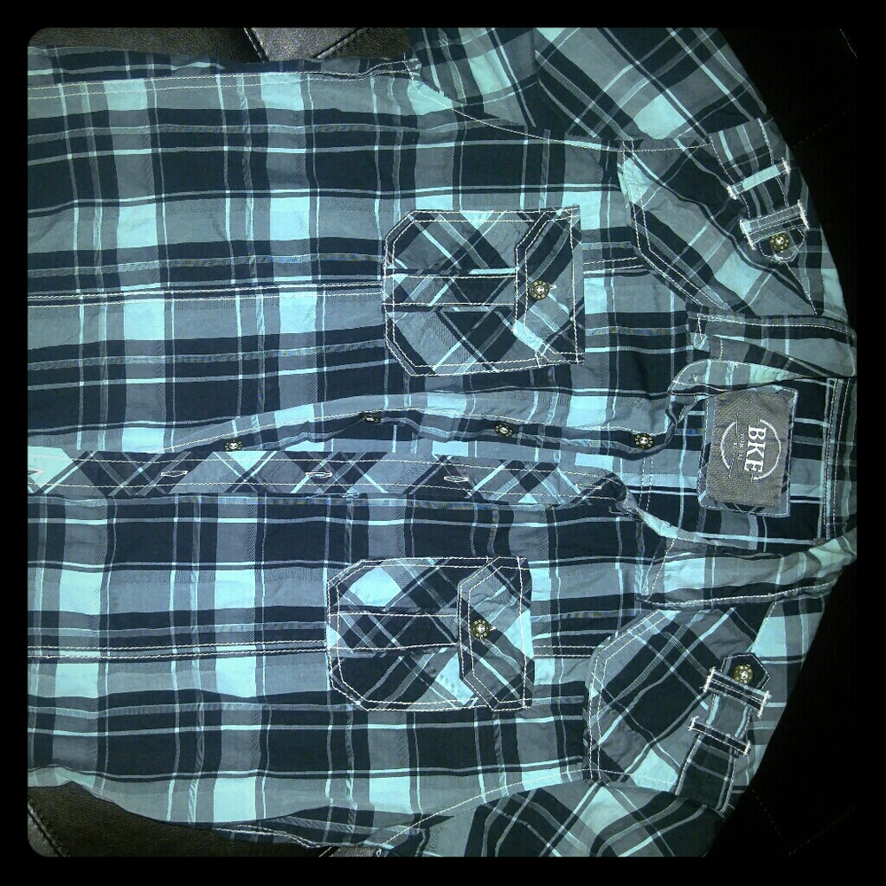 Men's Buckle short sleeve button down